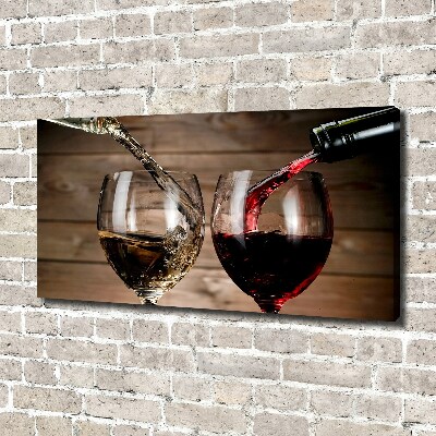 Quadro su tela Due bicchieri di vino