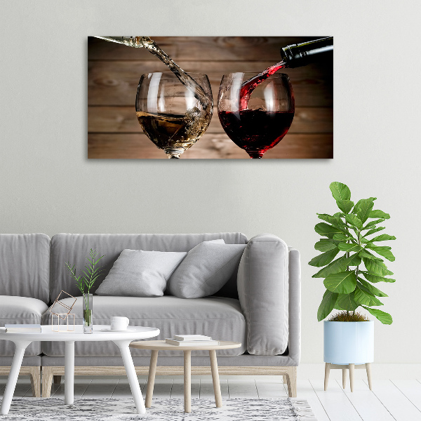 Quadro su tela Due bicchieri di vino