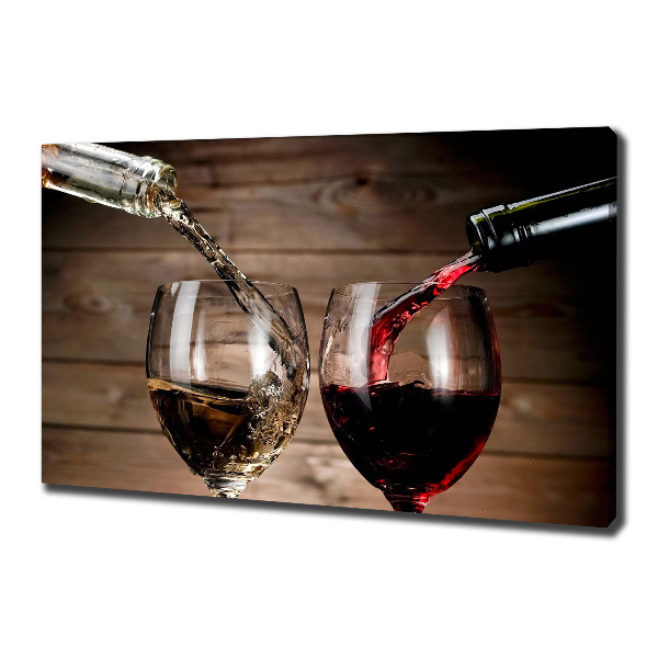 Quadro su tela Due bicchieri di vino