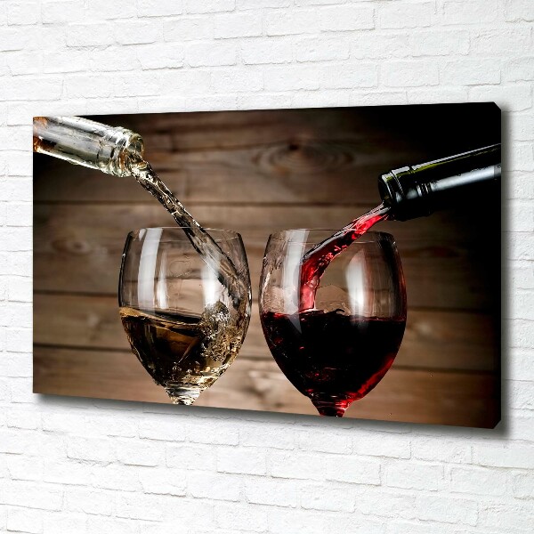 Quadro su tela Due bicchieri di vino