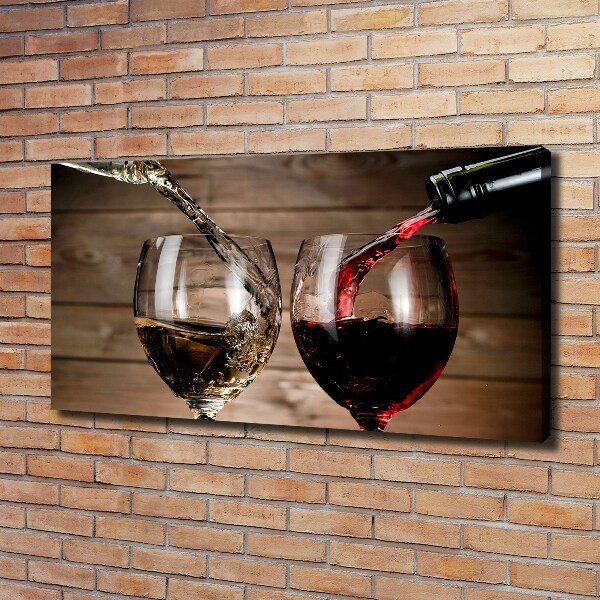 Quadro su tela Due bicchieri di vino