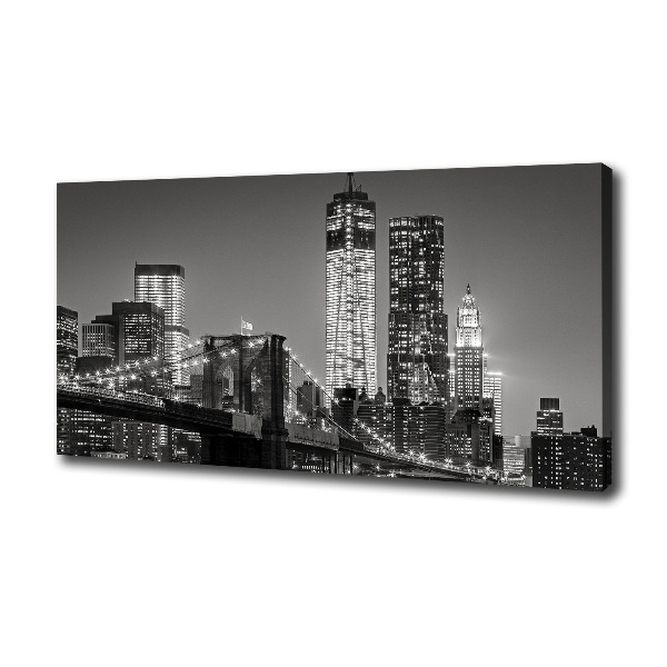 Quadro su tela Manhattan di notte