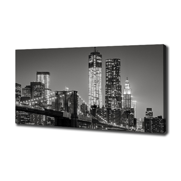 Quadro su tela Manhattan di notte