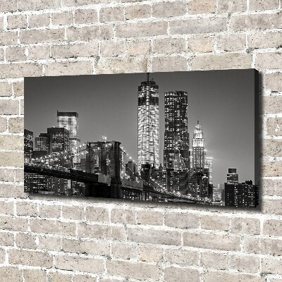 Quadro su tela Manhattan di notte