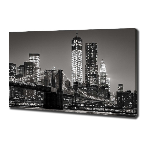 Quadro su tela Manhattan di notte