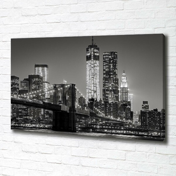 Quadro su tela Manhattan di notte