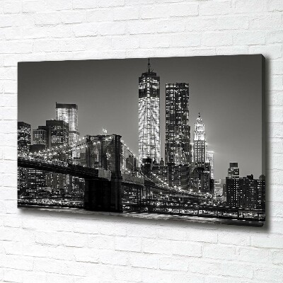 Quadro su tela Manhattan di notte