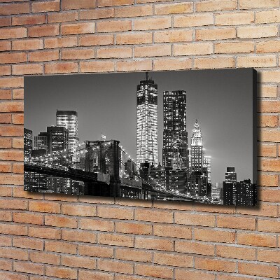 Quadro su tela Manhattan di notte