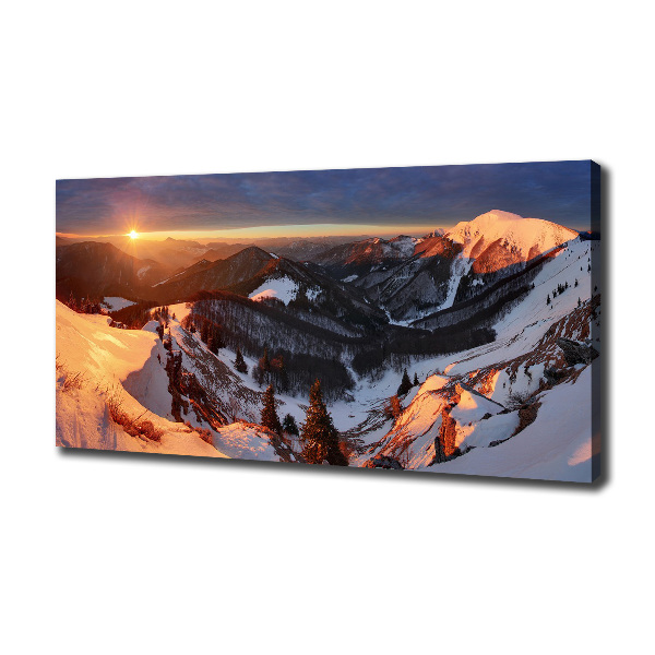 Foto quadro su tela Inverno in montagna