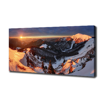 Foto quadro su tela Inverno in montagna