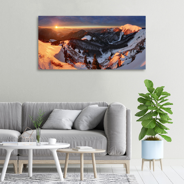 Foto quadro su tela Inverno in montagna