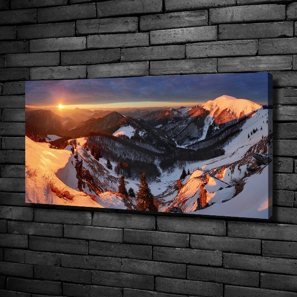 Foto quadro su tela Inverno in montagna