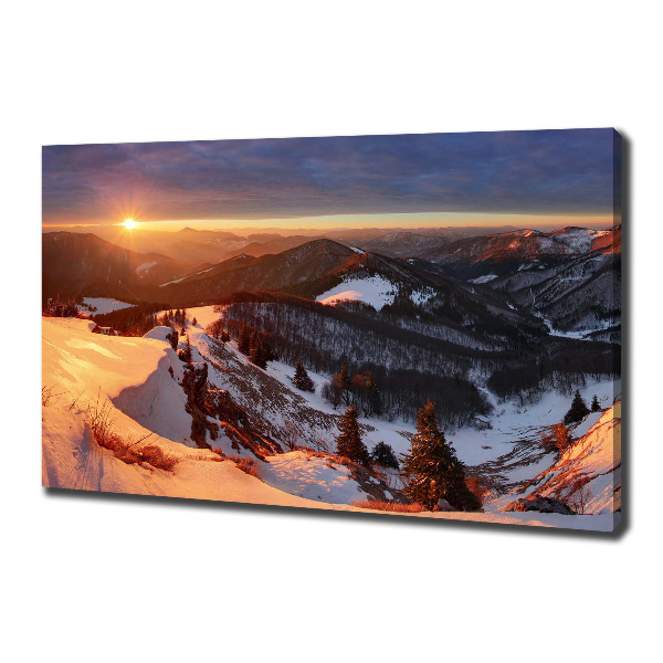 Foto quadro su tela Inverno in montagna