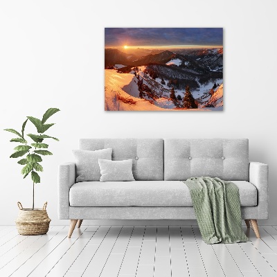 Foto quadro su tela Inverno in montagna