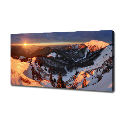 Foto quadro su tela Inverno in montagna
