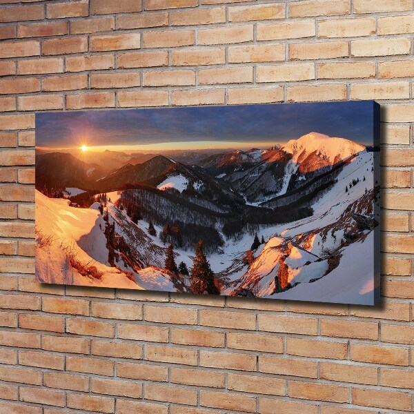 Foto quadro su tela Inverno in montagna