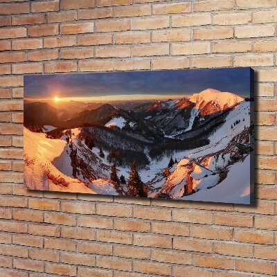 Foto quadro su tela Inverno in montagna
