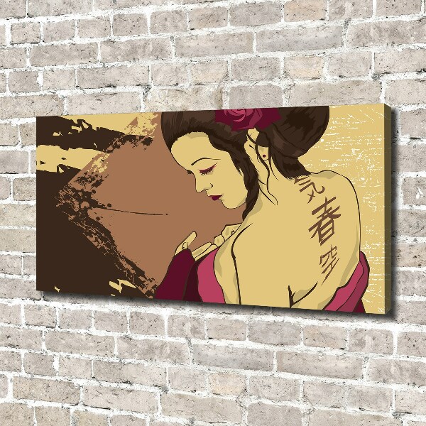 Foto quadro su tela Geisha