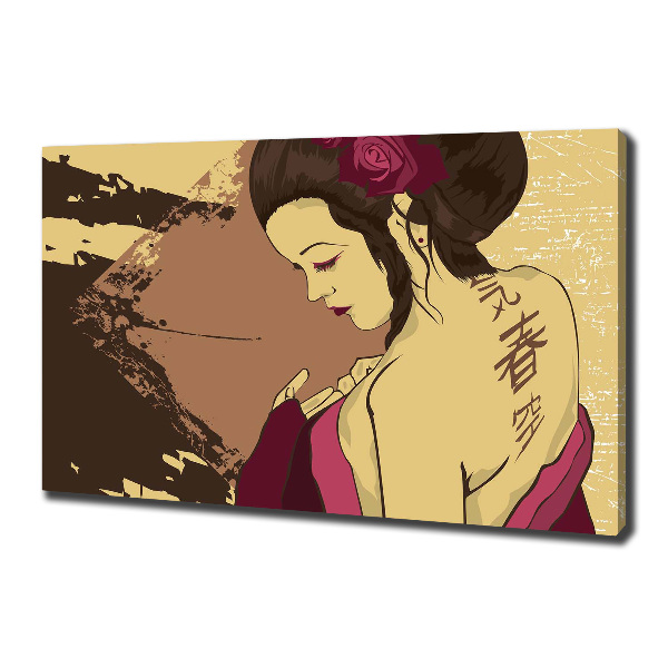Foto quadro su tela Geisha