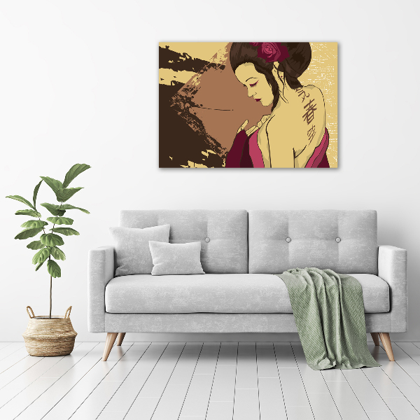 Foto quadro su tela Geisha