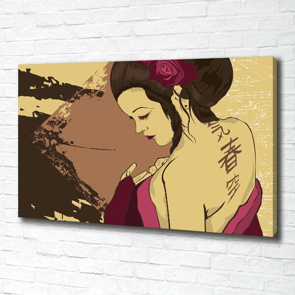 Foto quadro su tela Geisha