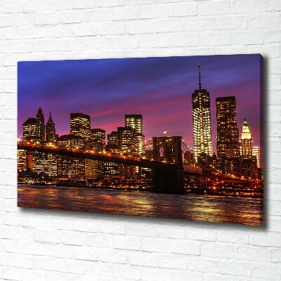 Quadro stampa su tela Manhattan Ovest