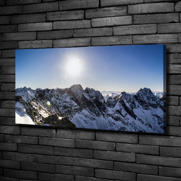 Quadro stampa su tela Inverno sui Monti Tatra