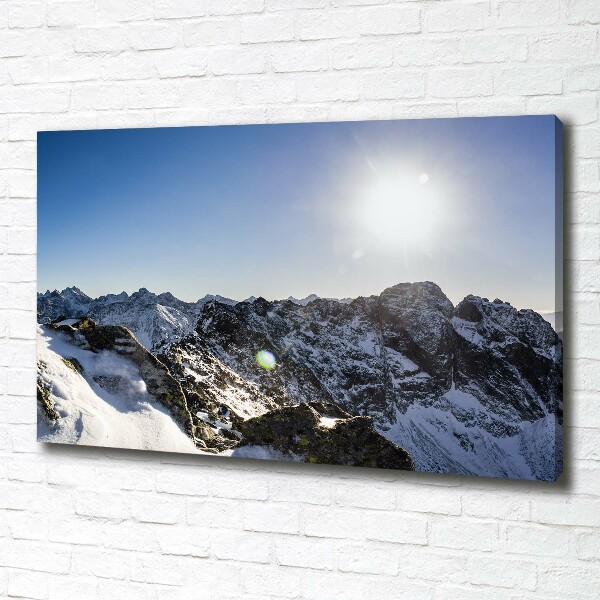 Quadro stampa su tela Inverno sui Monti Tatra