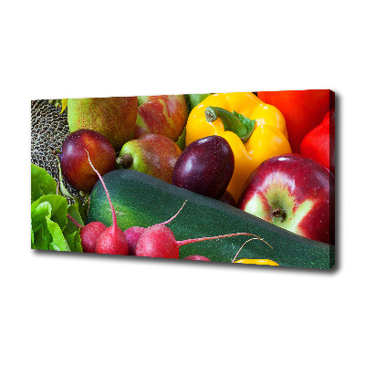 Quadro stampa su tela Frutta e verdura