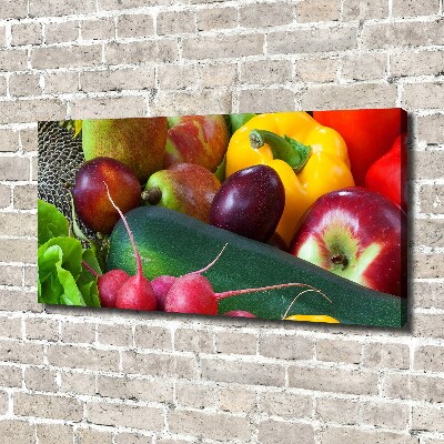 Quadro stampa su tela Frutta e verdura