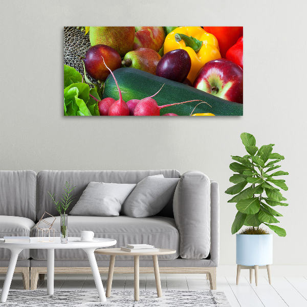 Quadro stampa su tela Frutta e verdura