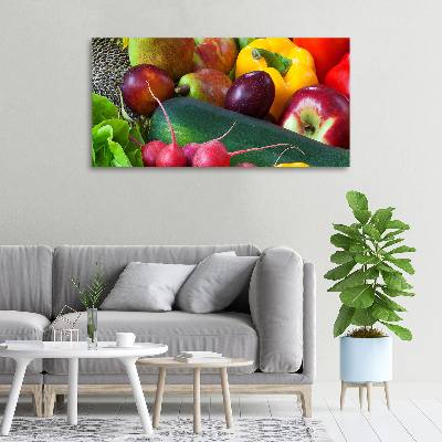 Quadro stampa su tela Frutta e verdura
