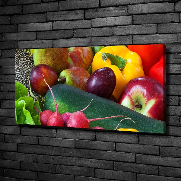 Quadro stampa su tela Frutta e verdura