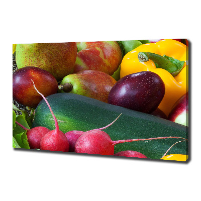 Quadro stampa su tela Frutta e verdura