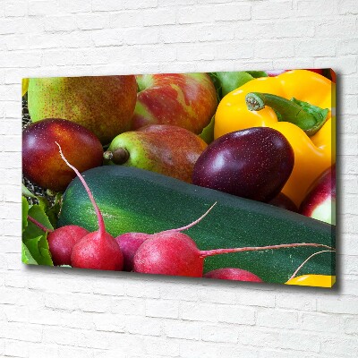 Quadro stampa su tela Frutta e verdura
