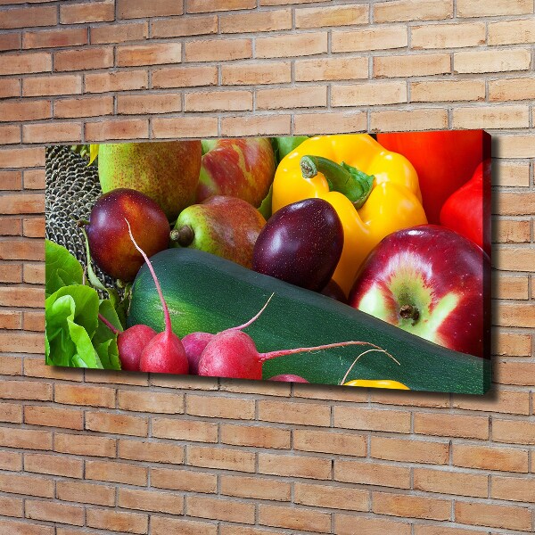 Quadro stampa su tela Frutta e verdura