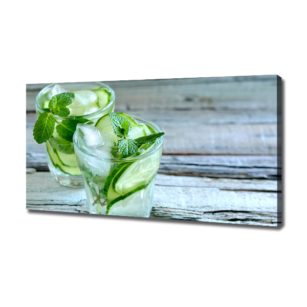 Quadro su tela Acqua di cetriolo