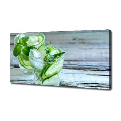 Quadro su tela Acqua di cetriolo