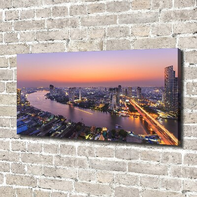 Quadro stampa su tela Bangkok Ovest