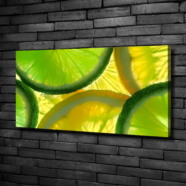 Foto quadro su tela Lime e limone