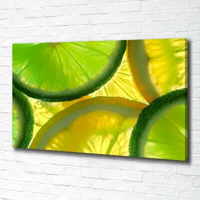 Foto quadro su tela Lime e limone