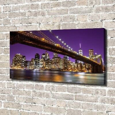 Foto quadro su tela Manhattan di notte
