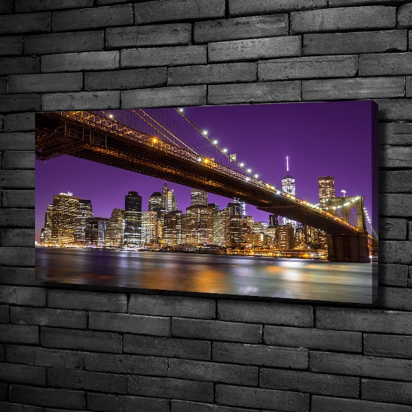 Foto quadro su tela Manhattan di notte