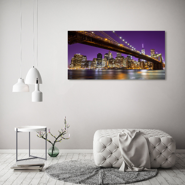 Foto quadro su tela Manhattan di notte