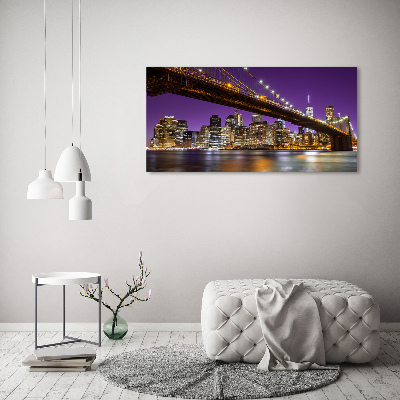 Foto quadro su tela Manhattan di notte