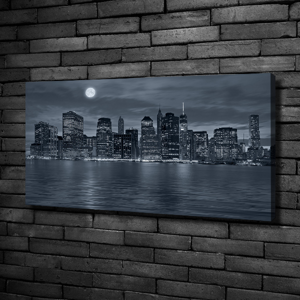 Quadro stampa su tela New York di notte