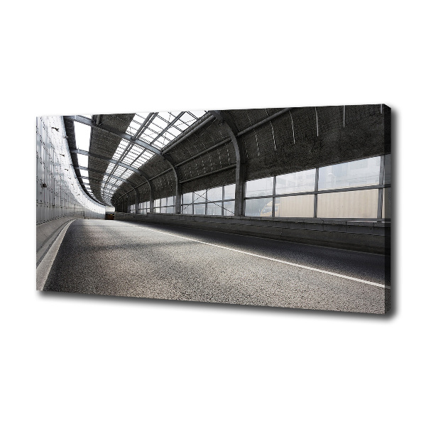 Quadro su tela Strada nel tunnel