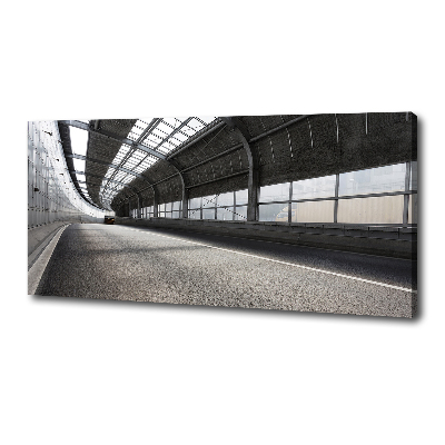 Quadro su tela Strada nel tunnel