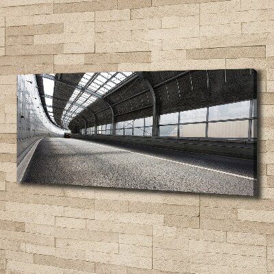 Quadro su tela Strada nel tunnel