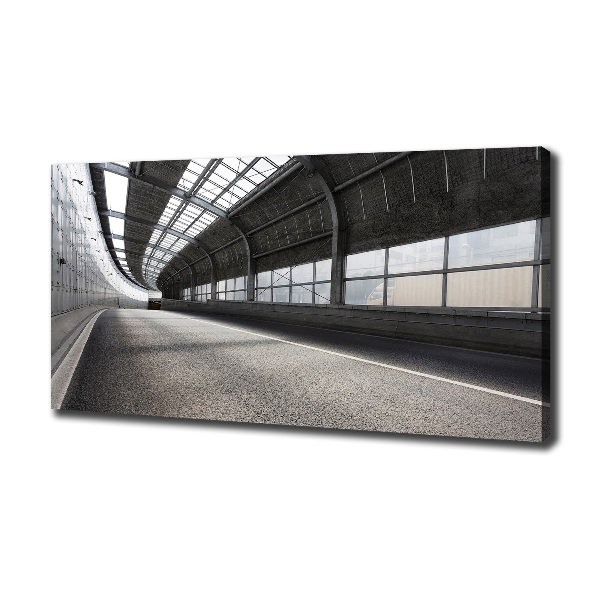 Quadro su tela Strada nel tunnel